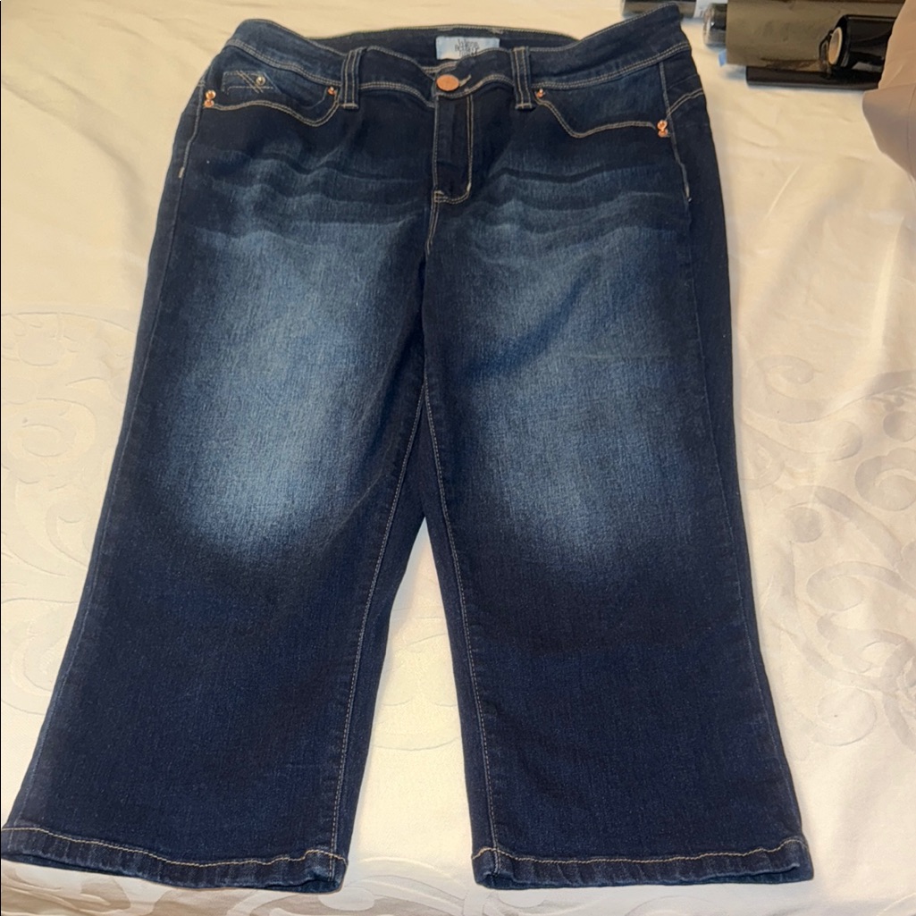 Ymi Dark Blue Cropped Jeans